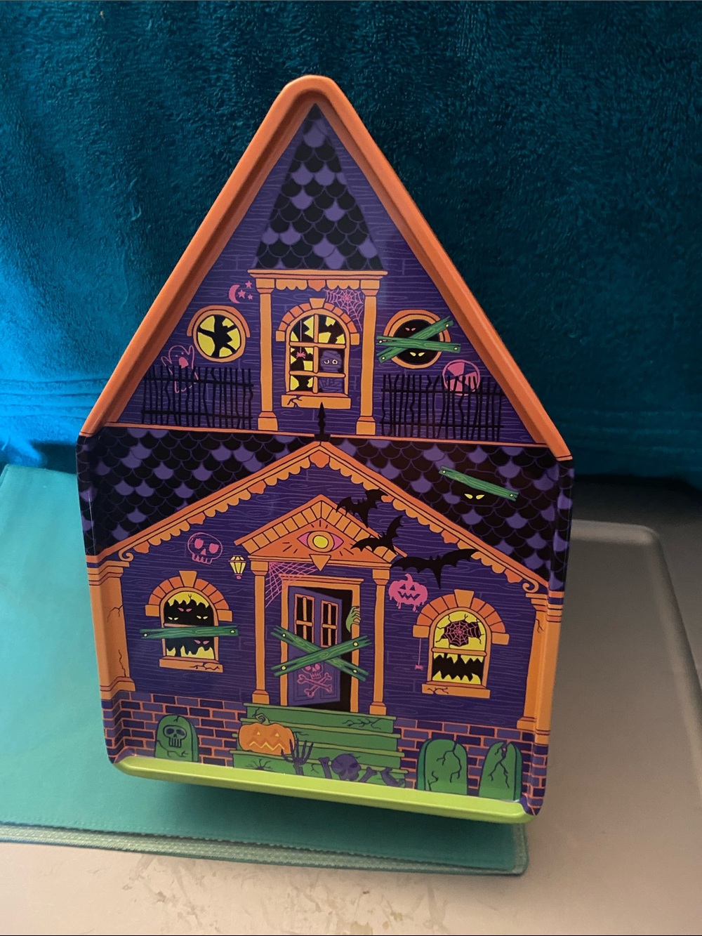 Lush Halloween Haunted House Product Holder Tin